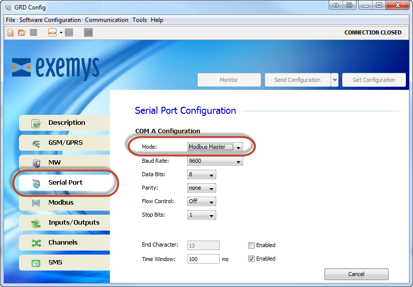 Modbus master
